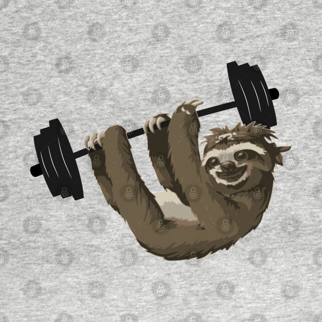 Weightlifting Sloth by dgray95